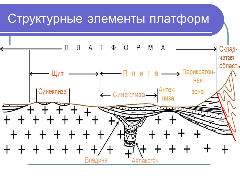 Структурные элементы платформ